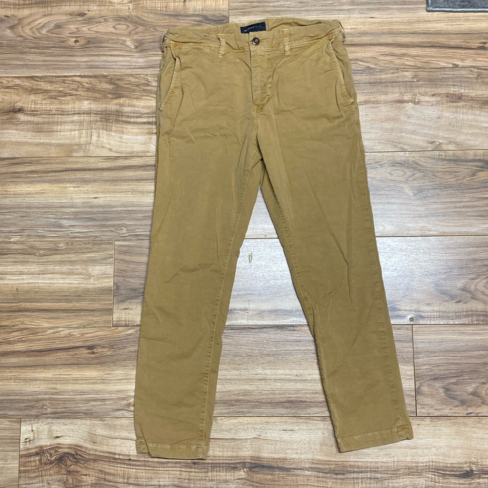 American Eagle mens Ne(x)t Level Flex Slim fit khaki jeans